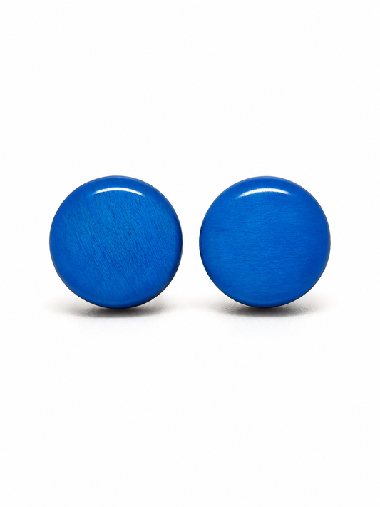 Topaz Blue Stud Earrings by Candi Cove Designs