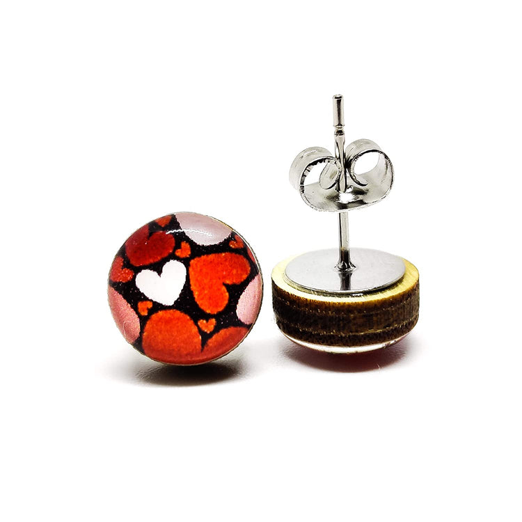 All of the hearts stud earrings by candi cove designs everyday simple stud earrings for sensitive ears