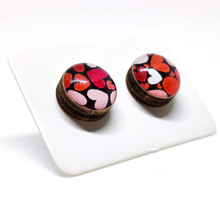 All of the hearts stud earrings by candi cove designs everyday simple stud earrings for sensitive ears