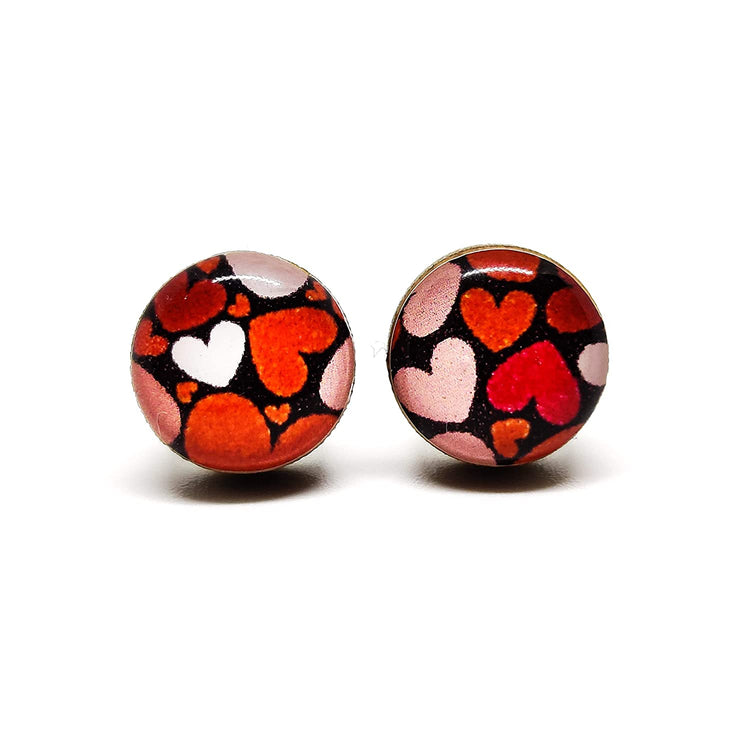 All of the hearts stud earrings by candi cove designs everyday simple stud earrings for sensitive ears
