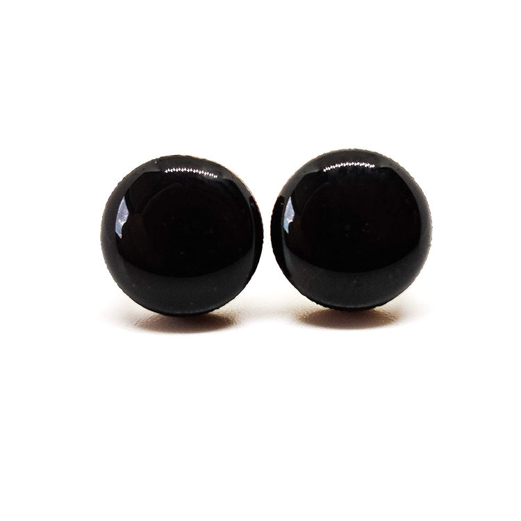 Black stud earrings by candi cove designs everyday simple stud earrings for sensitive earsBlack stud earrings by candi cove designs everyday simple stud earrings for sensitive ears