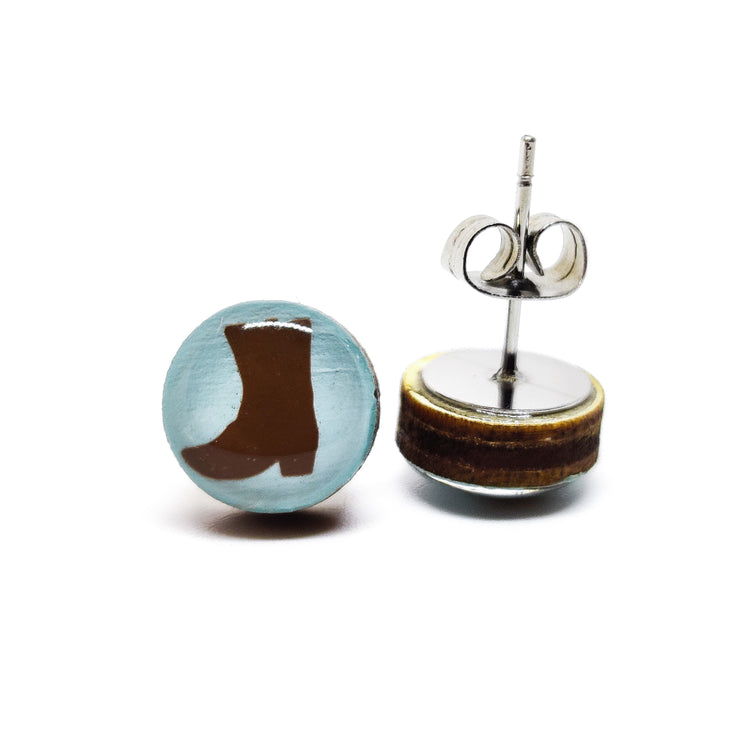 Cowgirl Boots Stud Earrings - Candi Cove Designs