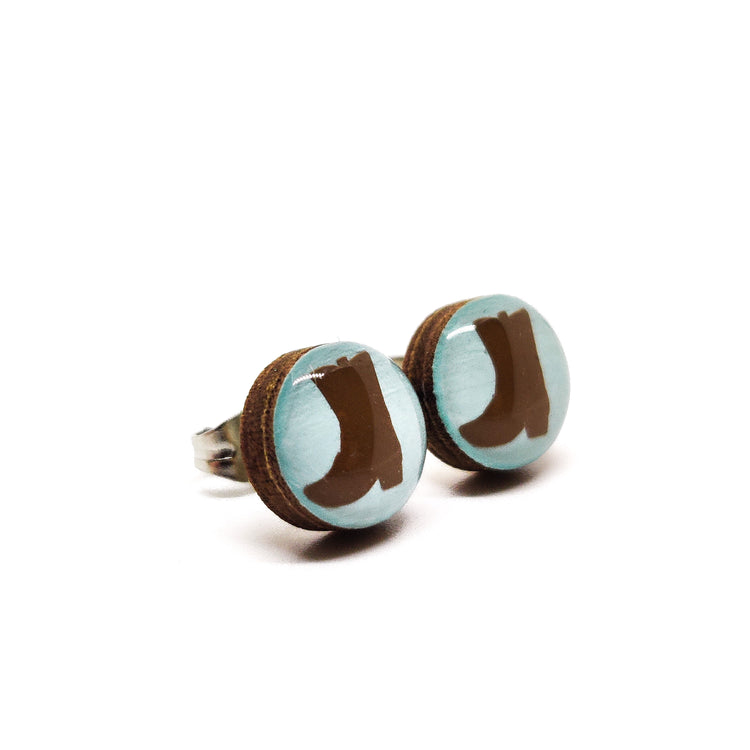 Cowgirl Boots Stud Earrings - Candi Cove Designs
