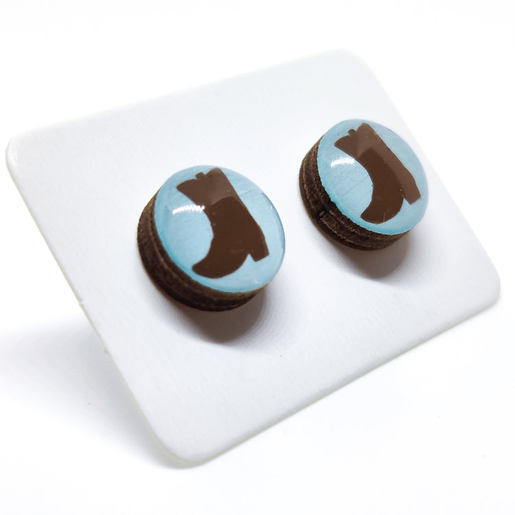 Cowgirl Boots Stud Earrings - Candi Cove Designs