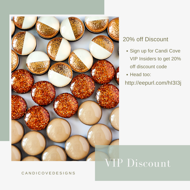 Black and Tan Cheetah Print Stud Earrings by Candi Cove Designs