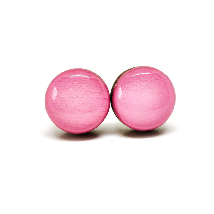 Bubble gum pink stud earrings stainless steel posts by candi cove designs, pink stud earrings, pink earrings for women, bubble gum earrings, bubble earrings, button stud earrings for women, pink button earrings, flat button earrings, large pink earrings studs, pink earrings button, round earrings light pink button earrings, small pink earrings, pink jade earrings, pink post earrings,