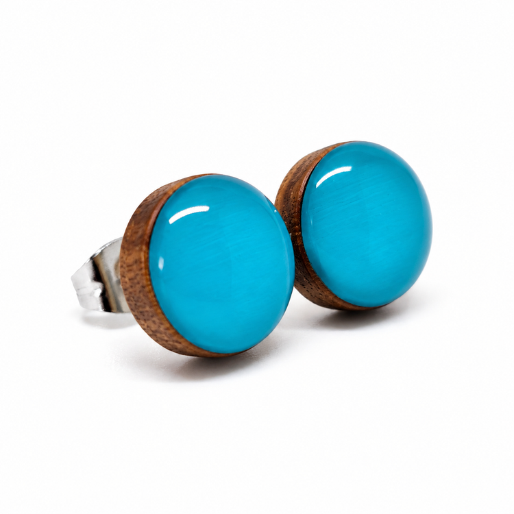 Desert Turquoise Stud Earrings by Candi Cove Designs
